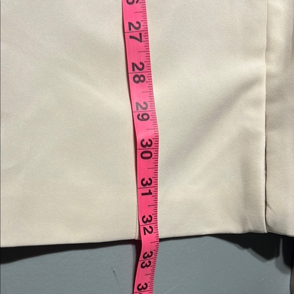 Lavish Allice Peach Cream Chiffon Bodycon Puff Sheer Sleeve Mini Dress Size 4 - Picture 14 of 15